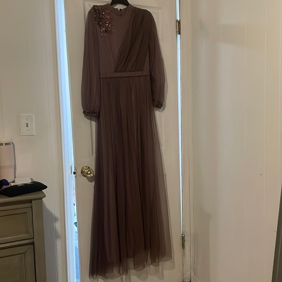 Long sleeve maxi Evening dress size 42 - Picture 1 of 5